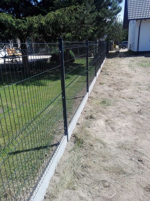 Panel ogrodzeniowy 3D ANTRACYT 153h ogrodzenie panelowe siatka fi.4