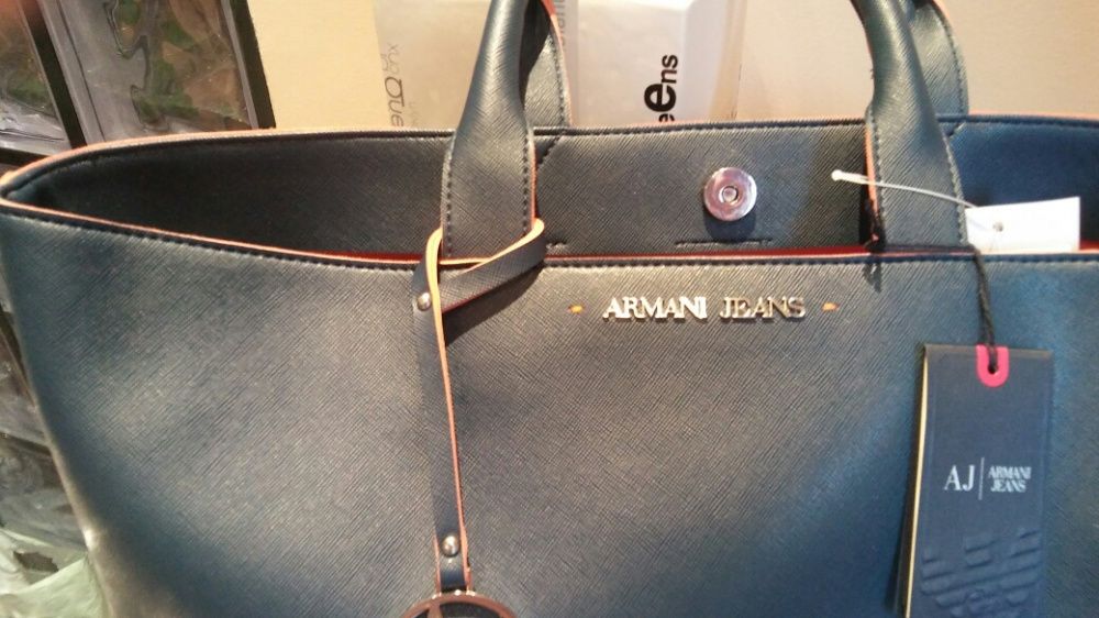 Torebka Armani Jeans oryginał AJ saffiano 48x28