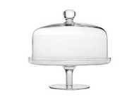 Patera na nodze z kloszem Krosno Glass Glamour
