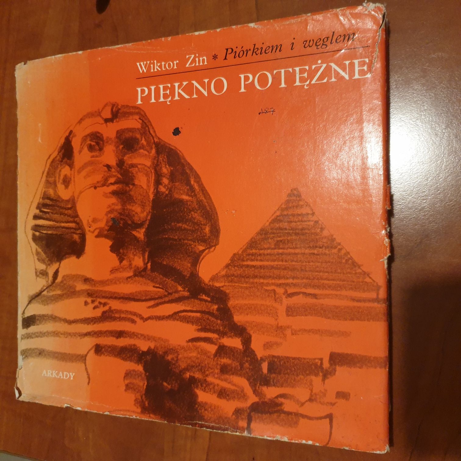 Piękno potezne Wiktor Zin piorkiem i weglem