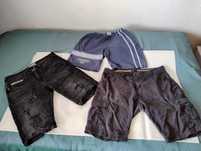 Jeansy do kolan krótkie CROPP Denim Lab Slim W34 pas 48x2= 96 cm
