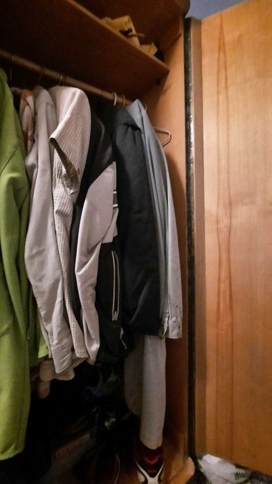 SZAFA 3-drzwiowa drewniana 183x60x180 cm czasy PRL