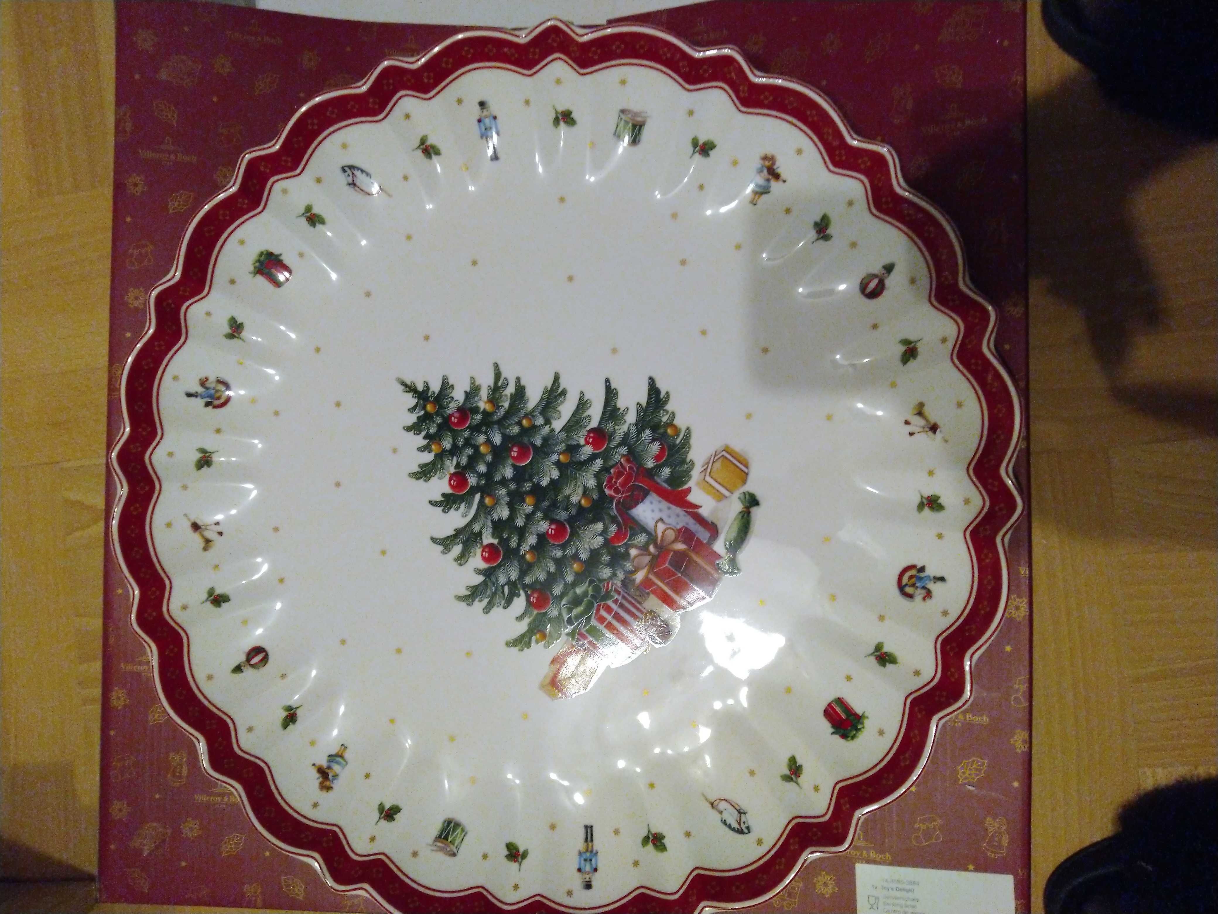 Patera / talerz do serwowania z motywem świątecznym