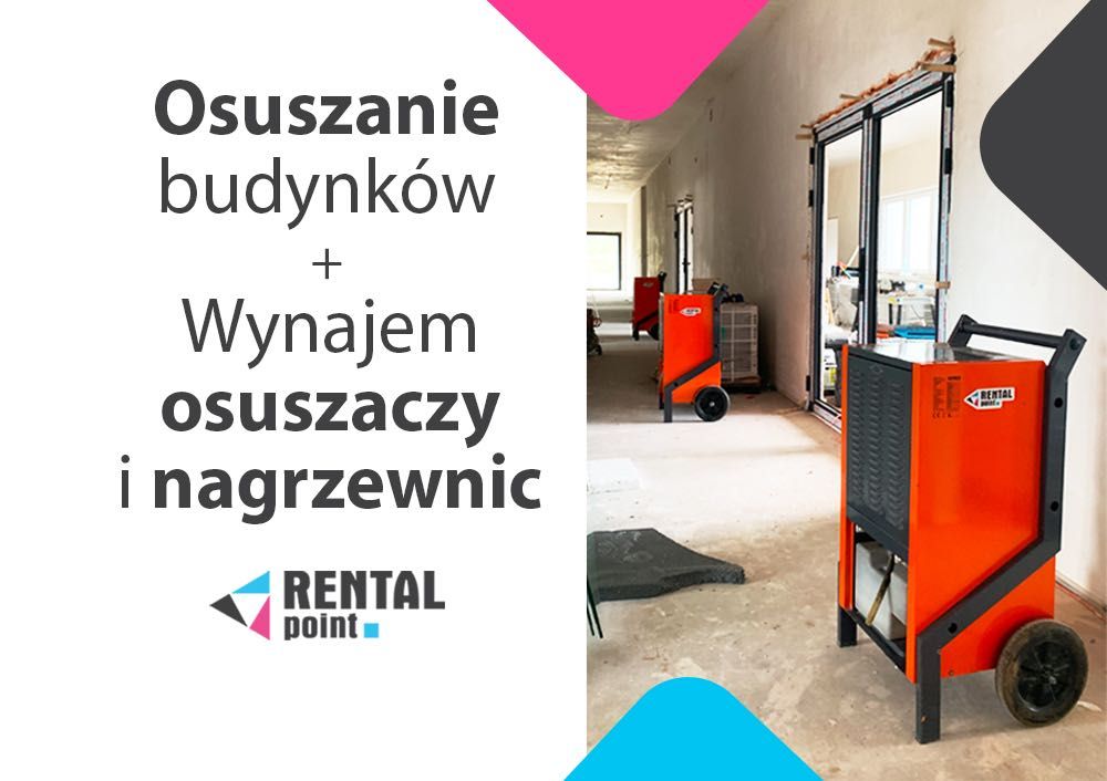 WYNAJEM Osuszaczy, Nagrzewnic, Klimatyzatorów, OSUSZANIE budynków