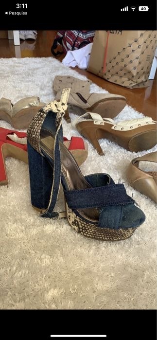 Vários sapatos de salto alto tamanho 37