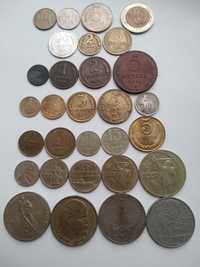 Монети СССР 1924-91 р.  30 штук