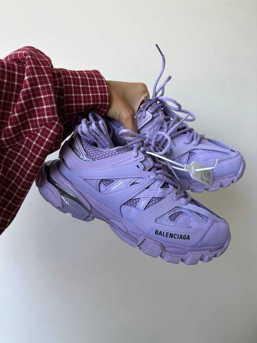 Женские кожаные кроссовки Balenciaga Track шкіряні баленсіага трек