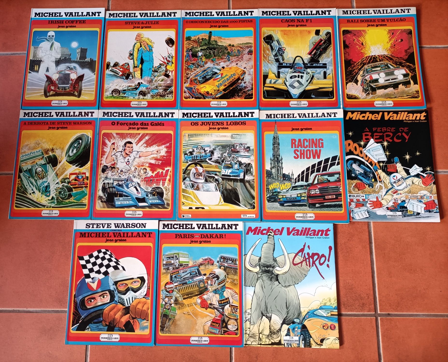 73 Livros Michel Vaillant desde 1977 de Coleções e Editoras diferente