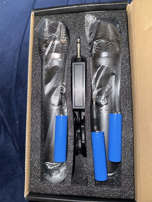 ALPOWL Zestaw 2 Mikrofonów Bezprzewodowych UHF do Karaoke - Zasięg 60m