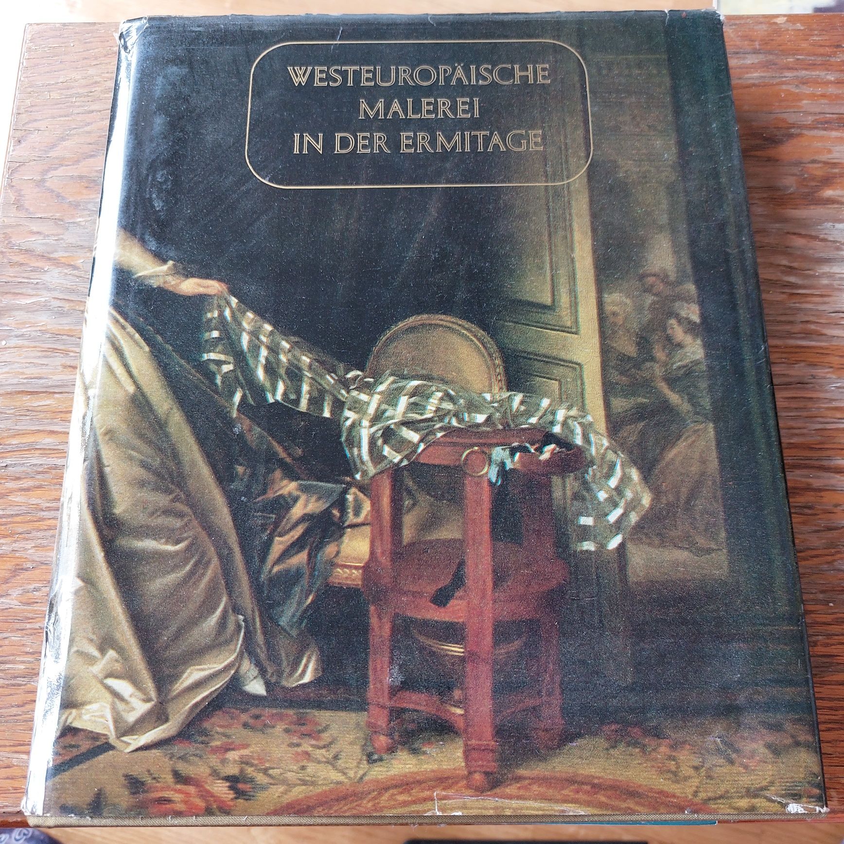 Album w języku niemieckim Westeuropäische Malerei in der Ermitage