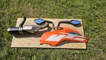 Boczek Owiewka Prawa Lusterko Lewe Prawe, Tłumik KTM Duke 125/390