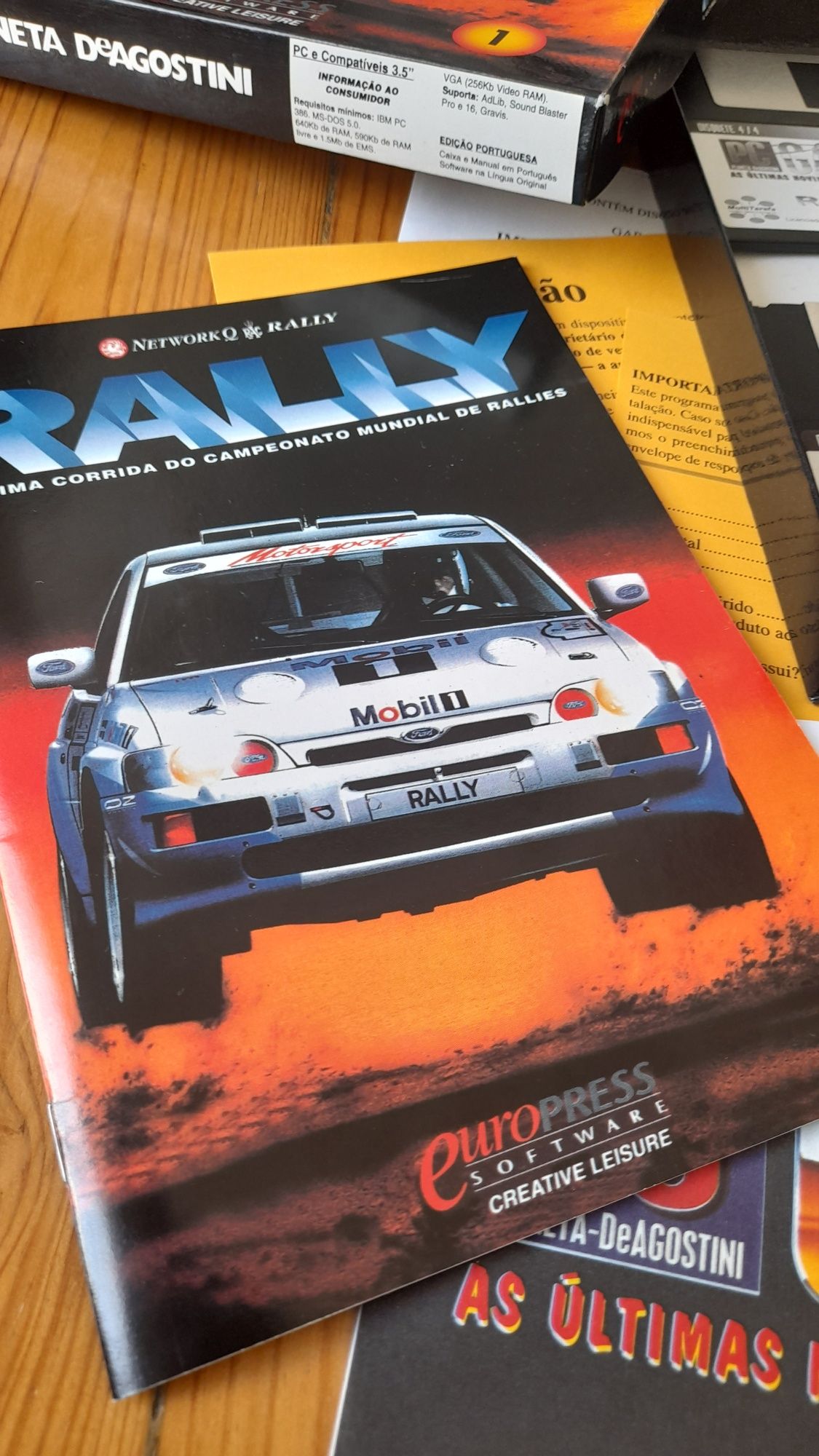 Rally 1993 jogo em disquetes