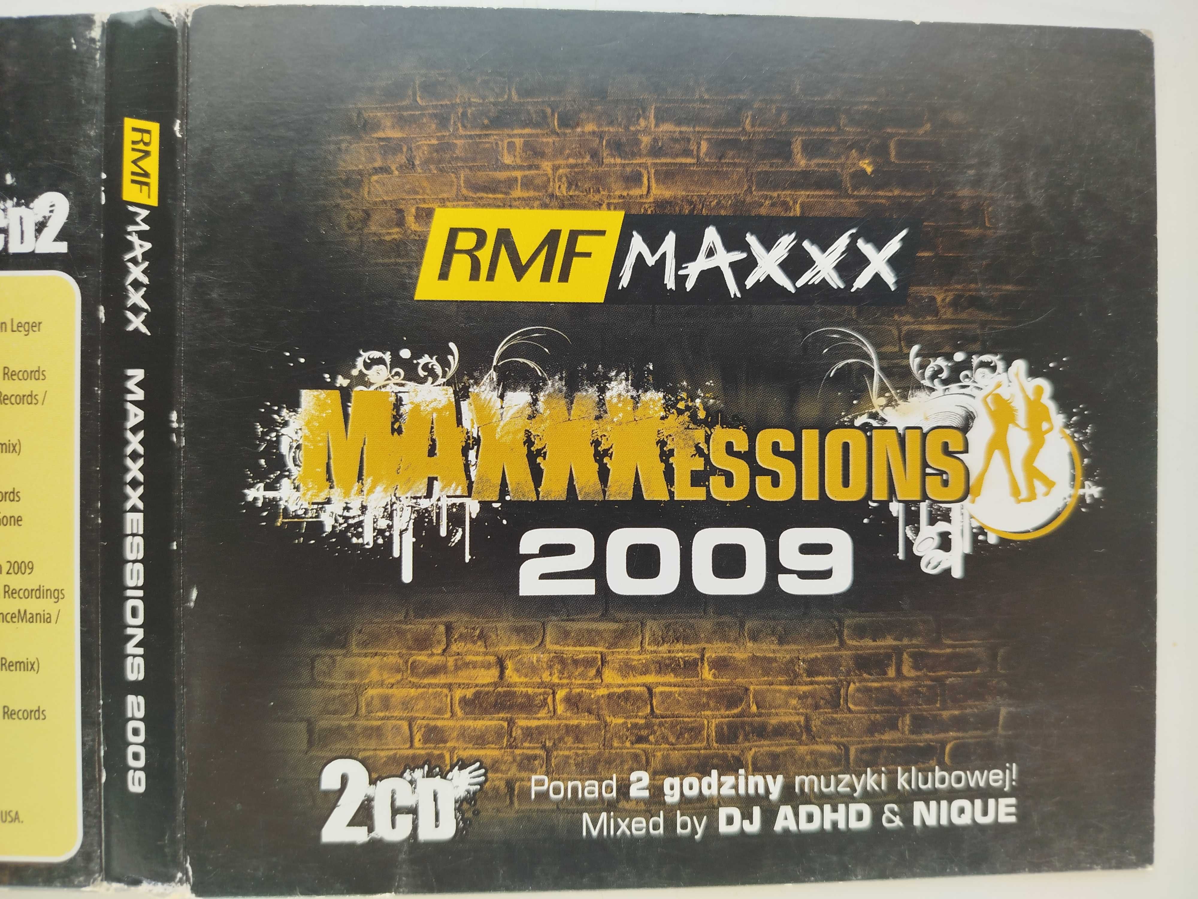 Maxxxessions 2009 RMF Maxxx 2CD Dj ADHD & NIQUE dipack opis