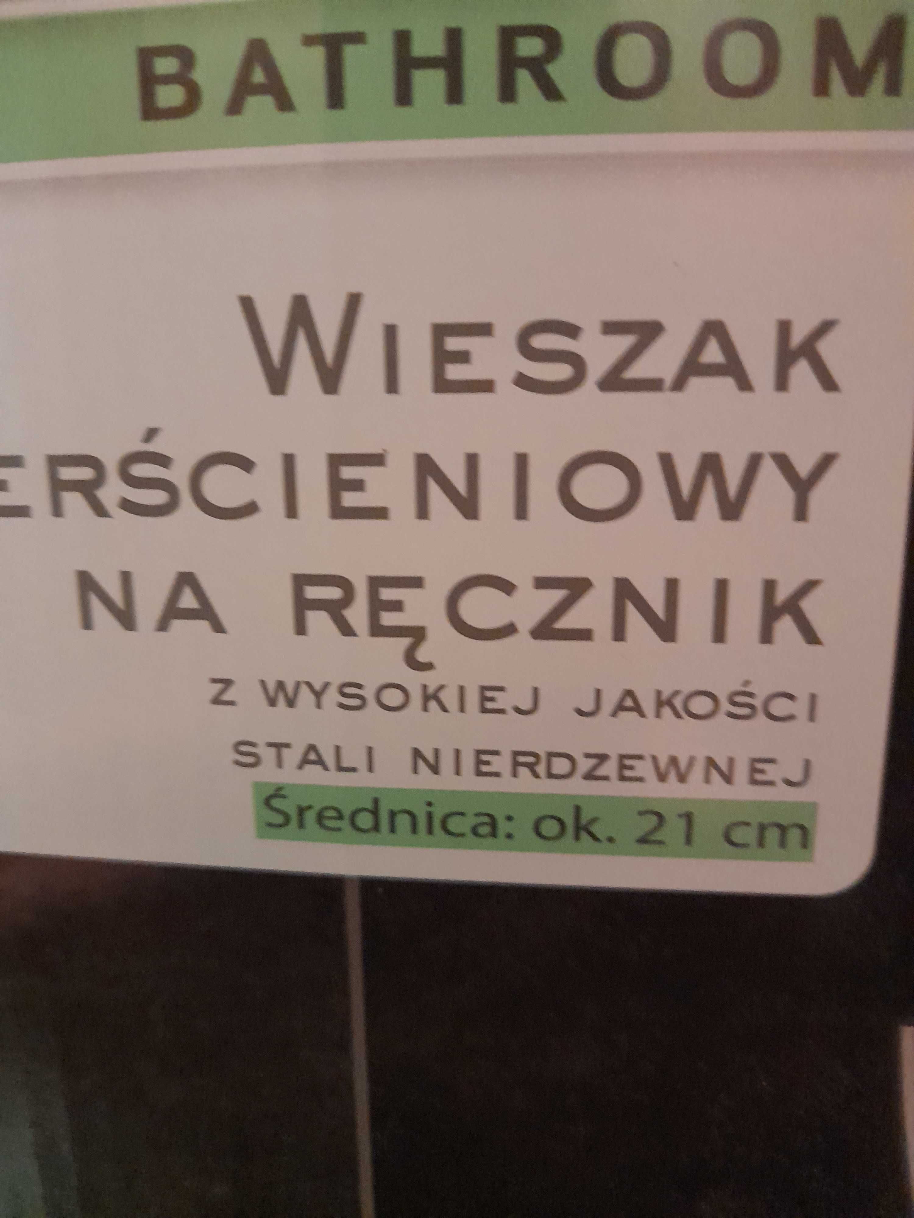 Wieszak na ręcznik inox legancki tego