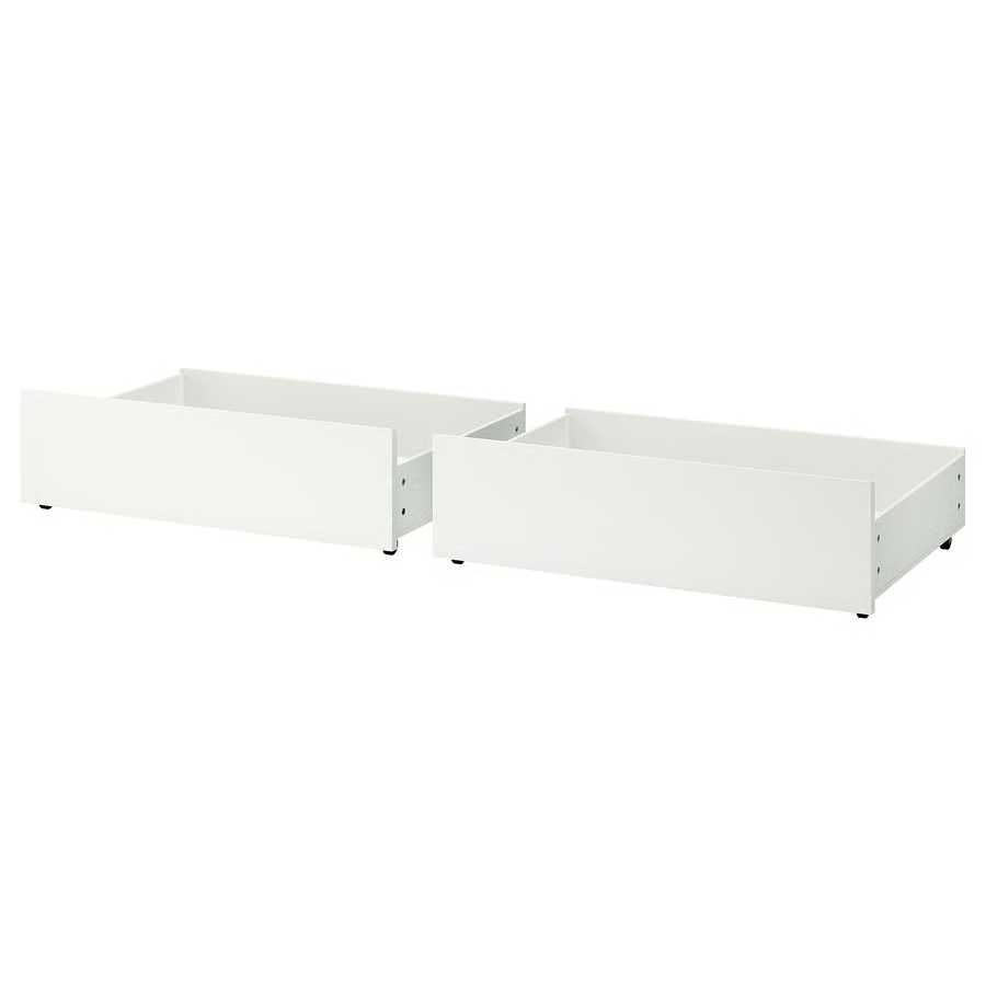 Łóżko z 4 pojemnikami Ikea MALM 160x200cm