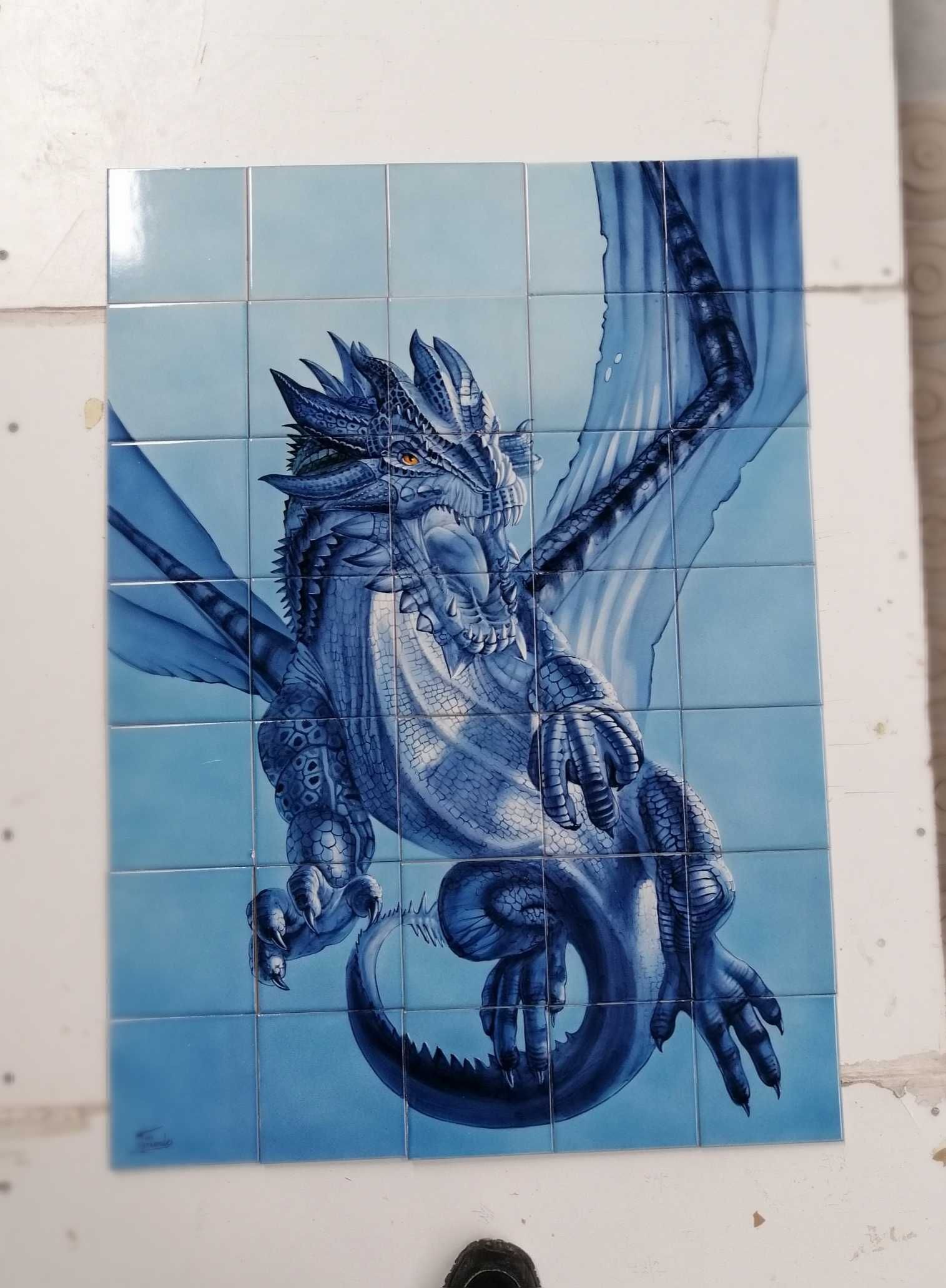 Paineis de azulejo 100% pintados à mão