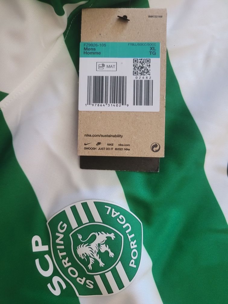 Camisola Sporting Principal Oficial 25/26