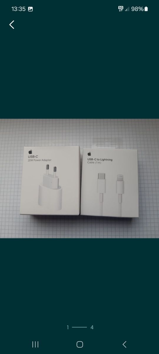 USB-C 20W Power Adapter Kabel USB-C to Lightning NOWE