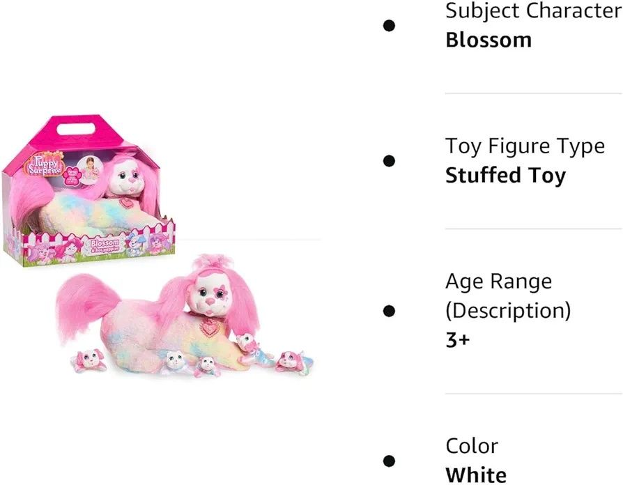 Вагiтне щеня , беременная собачка с сюрпризом Blossom Plush Just