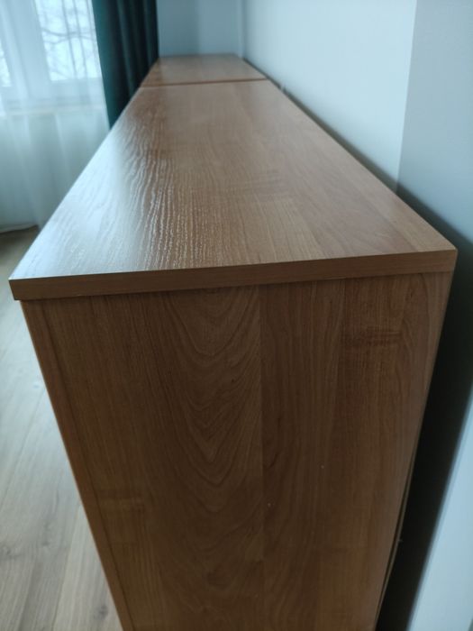 Komoda z półkami i szufladami 2 szt