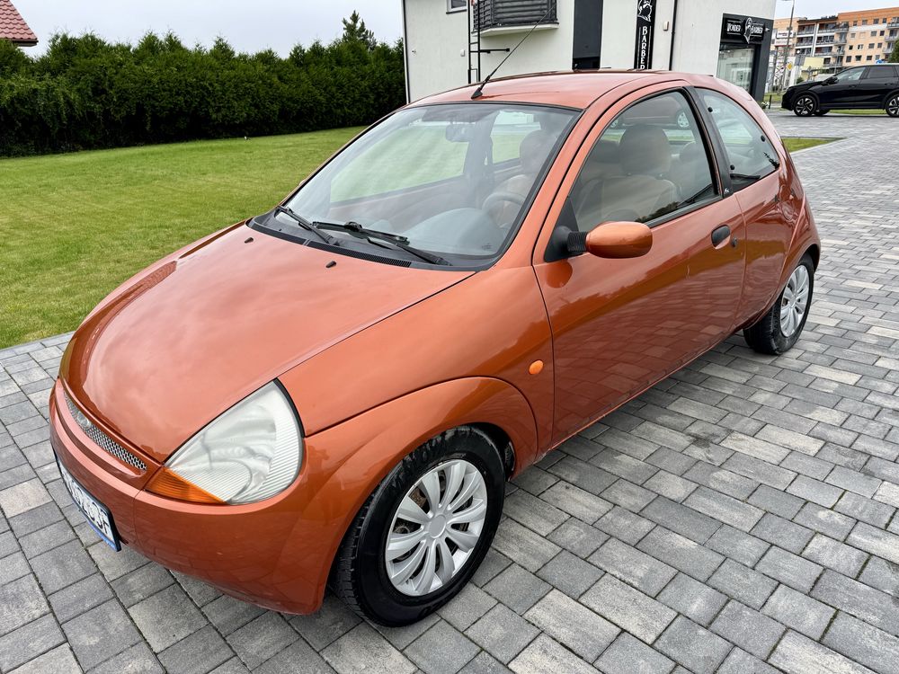 Ford Ka 1.3 Benzyna 2004r. Skórzana tapicerka, klimatyzacja