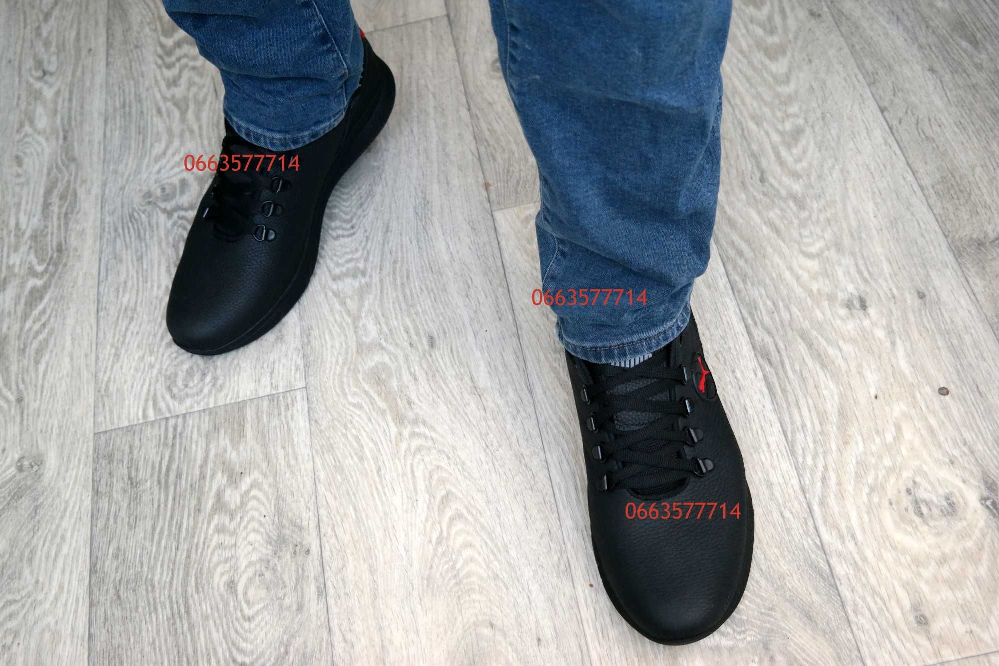 Мужские кожаные кроссовки туфли чоловічі шкіряні кросівки взуття