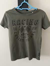 Reserved oliwkowy khaki t-shirt bluzka koszulka r. 104 cm 4 lata