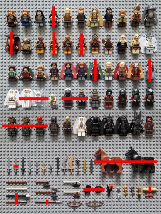 Lego мініфігурки "The Lord of the Rings"