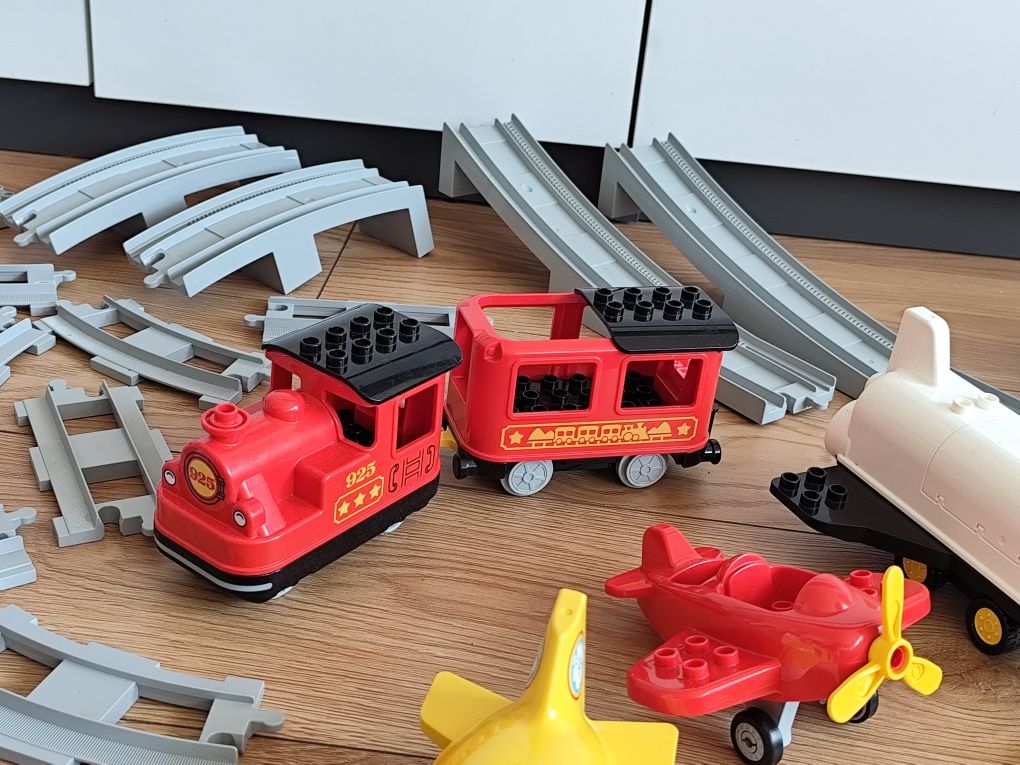 8 kg LEGO Duplo - ciuchcia, rakieta, samoloty, motocykl ...