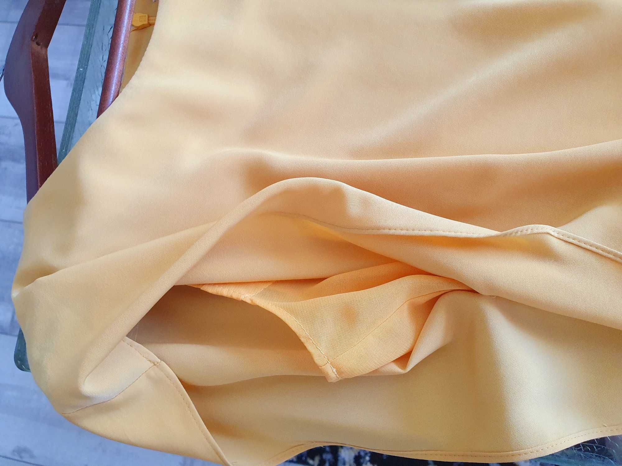 Żółta sukienka koktajlowa Taranko rozmiar 34
