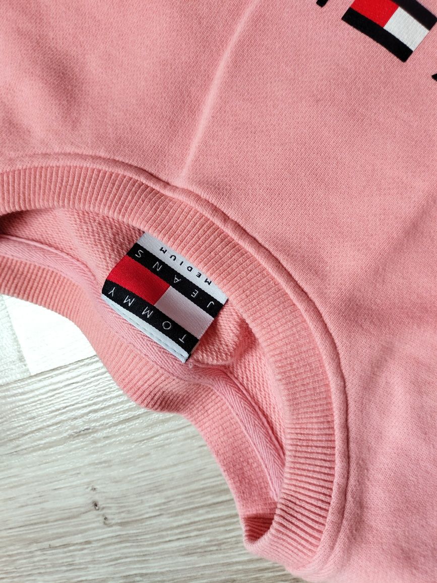 Bluza Tommy Hilfiger różowa morelowa