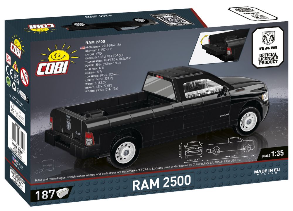 Samochód RAM klocki Cobi 24610