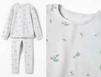 Zara nowa piżama dwuczęściowa w kwiatki 7 8 lat