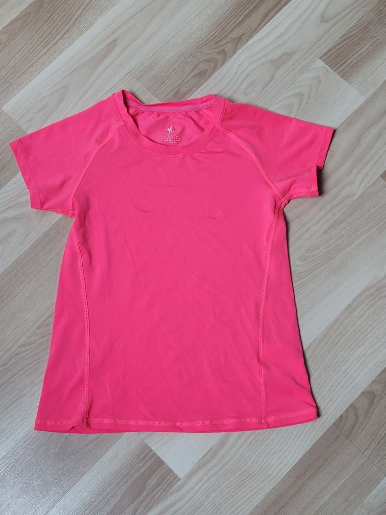 Bluzka różowa H&M r  134 Bluzka sportowa dla dziewczynki t-shirt