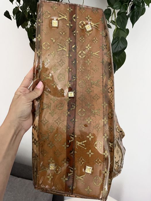 Torba przezroczysta letnia plażowa shoppingowa Louis Vuitton