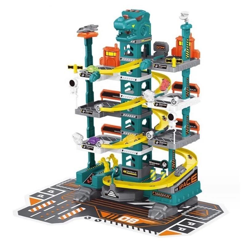 ХІТ! Дитячий Трек Парковка Гараж Динозавр 92 предм, автом. ліфт, пар