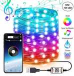 Inteligentne Lampki Choinkowe 10m 100 LED Girlanda Nowe Okazja