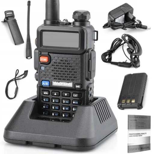 Baofeng UV 5  radio moc 5W i 8W  duobander VHF/UHF PMR UV 82 skaner