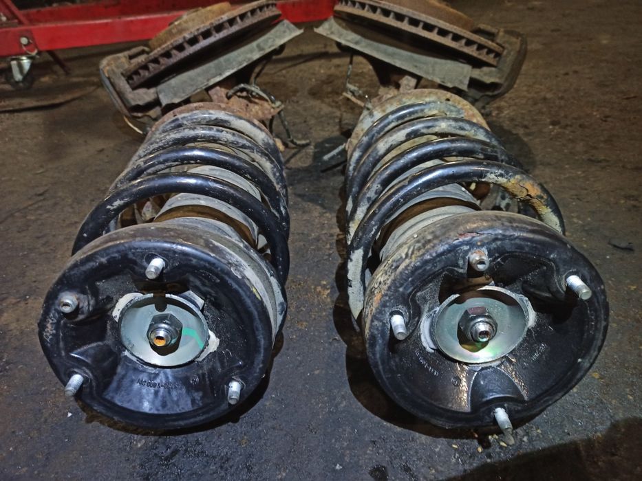 Комплект стойка пружина опора ступиця супорт диск цапфа BMW e53 X5 4,4