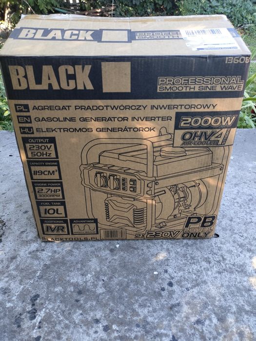 Генератор інверторний Black 13608 1,8 кВт