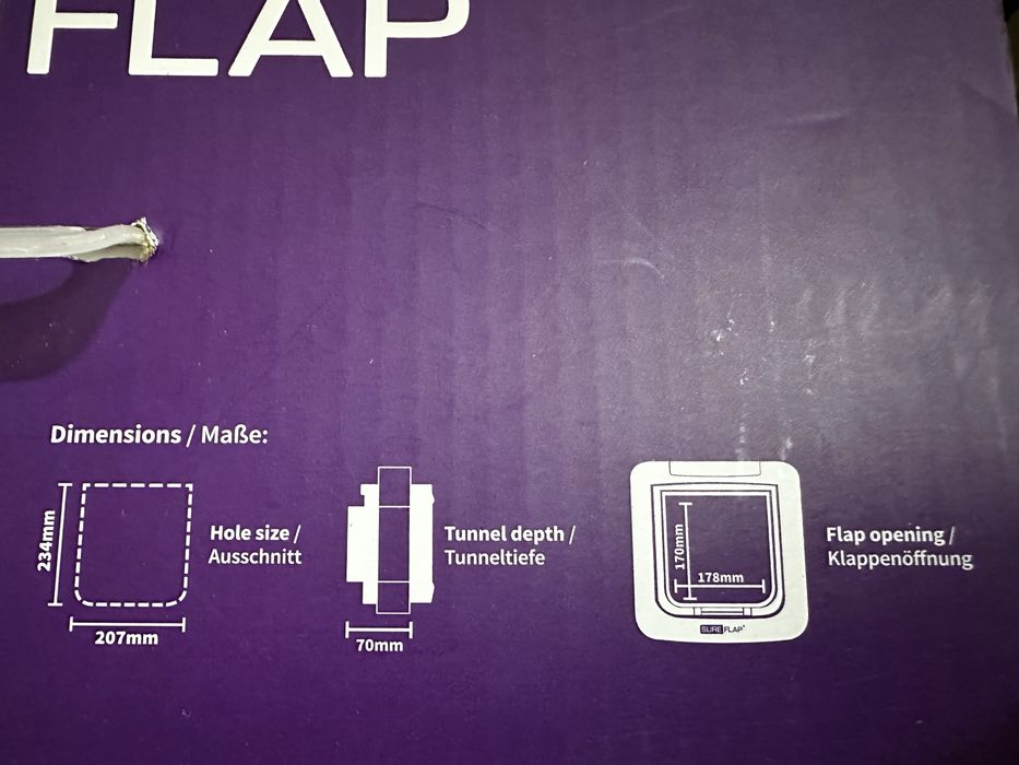 Дверцята для хатніх тварин із мікрочипом sureflap, великий розмір