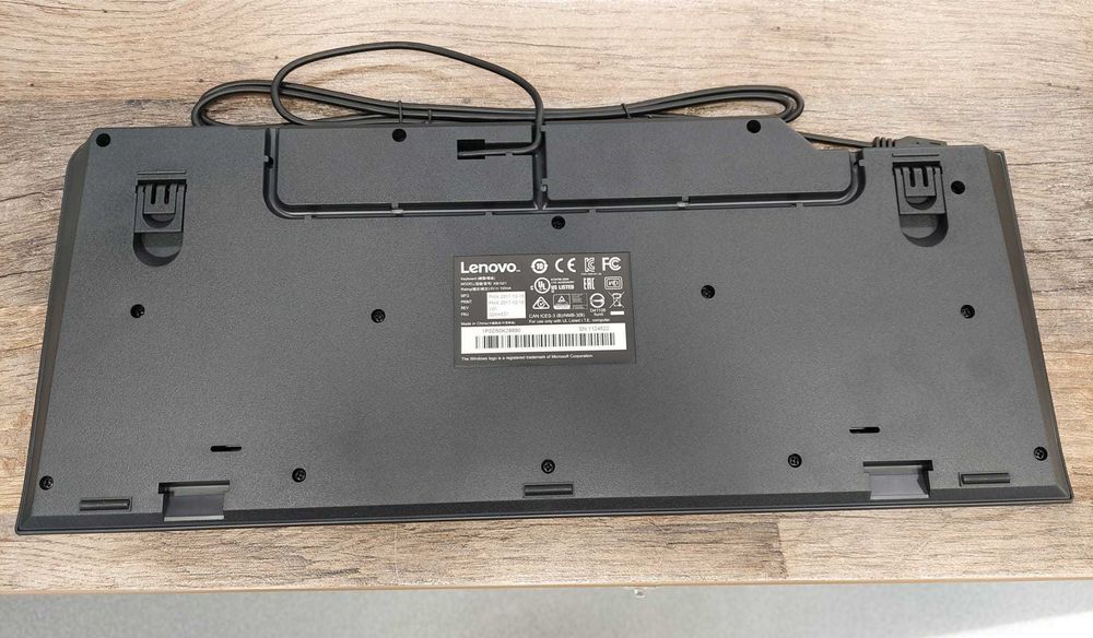 Klawiatura przewodowa Lenovo KB1021 czarna nowa na gwarancji