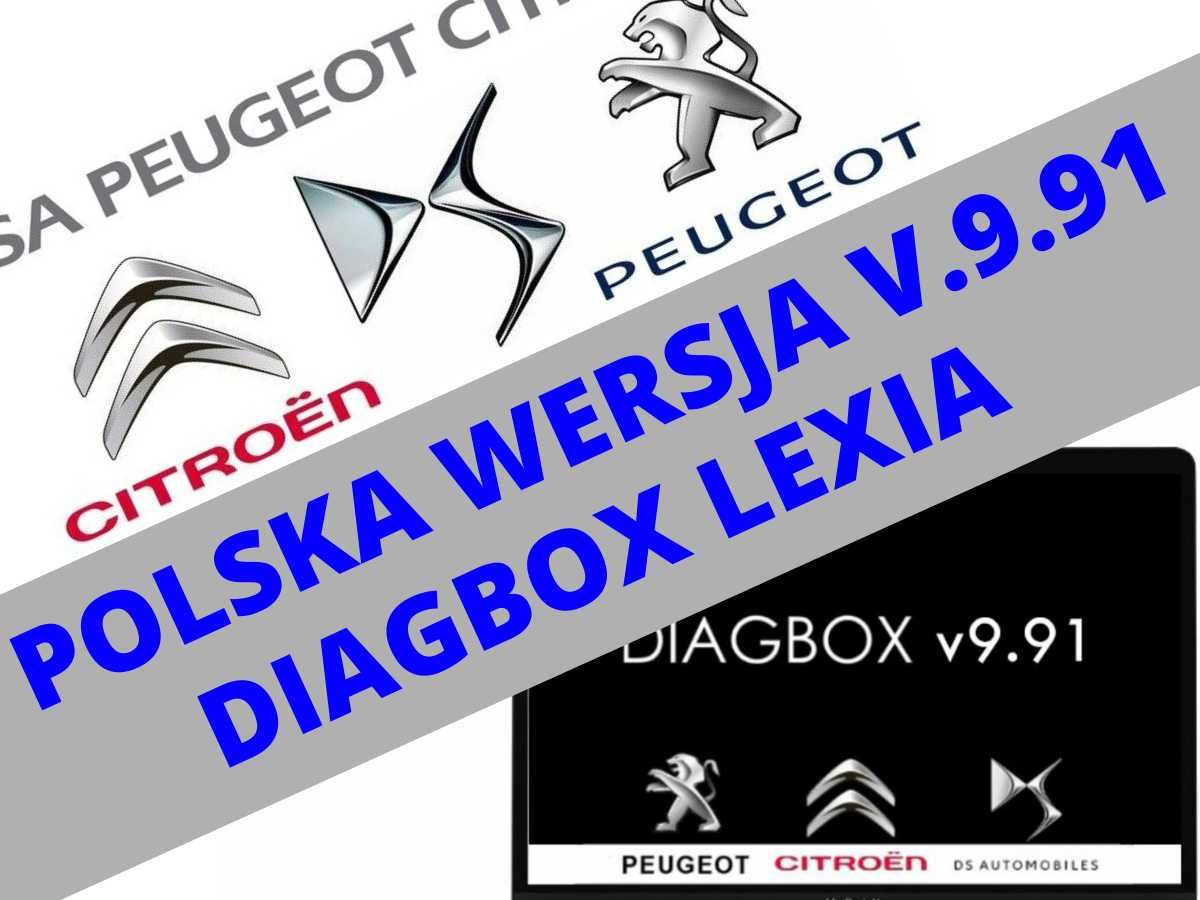 NAJNOWSZY Program DIAGBOX V.9.91 PL Lexia Citroen Peugeot EKSPRES WYS