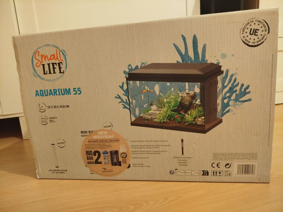 Aquário nunca usado sem tampa