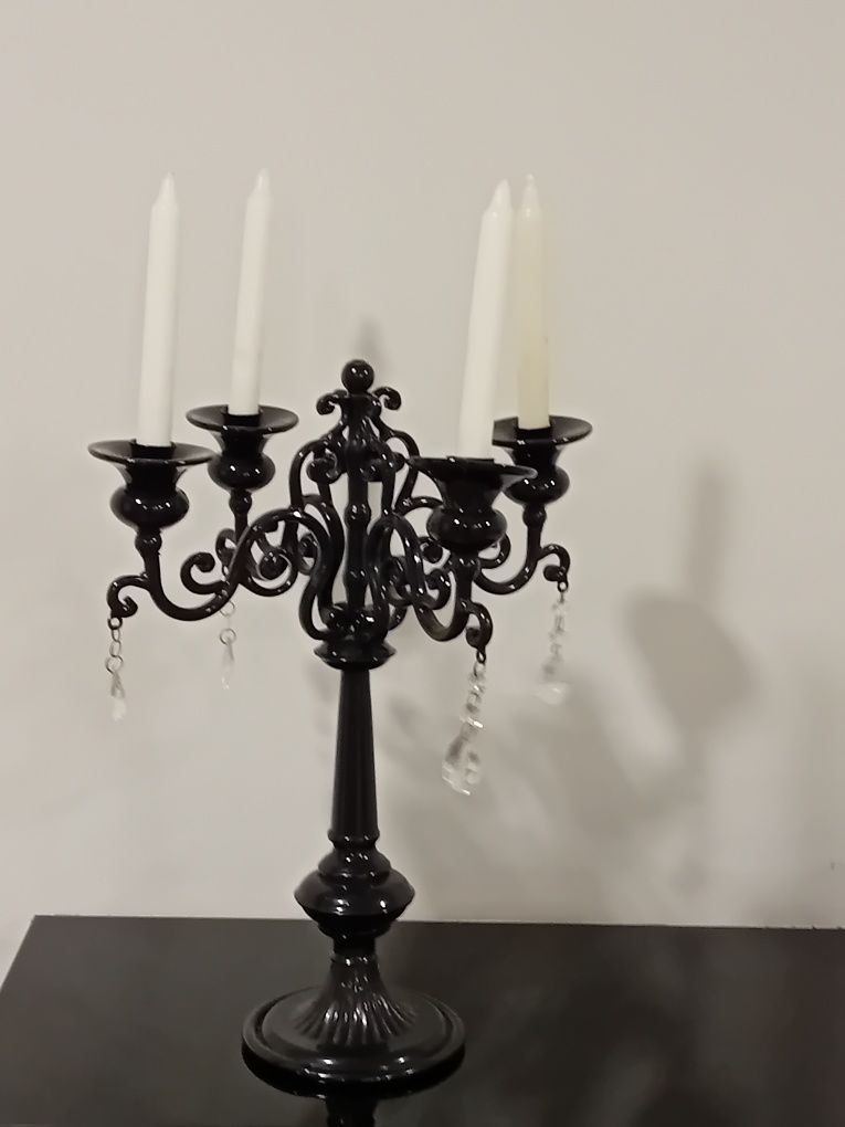 Candelabro  ferro preto