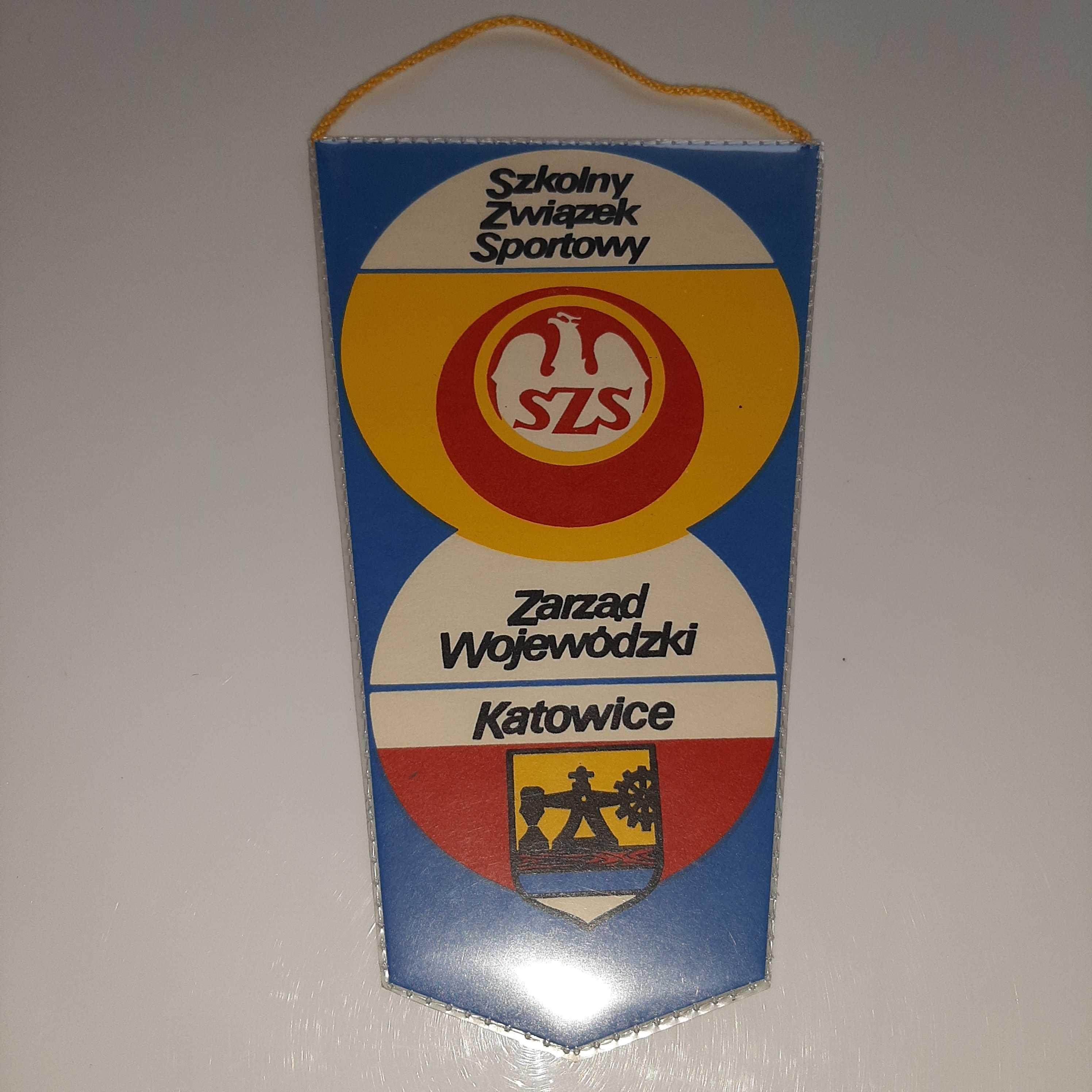 Proporczyk Katowice herb 30 Igrzyska Młodzieży woj. Katowickiego