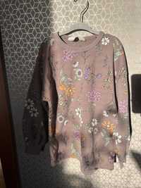 H&M bluza kwiatki 116-122