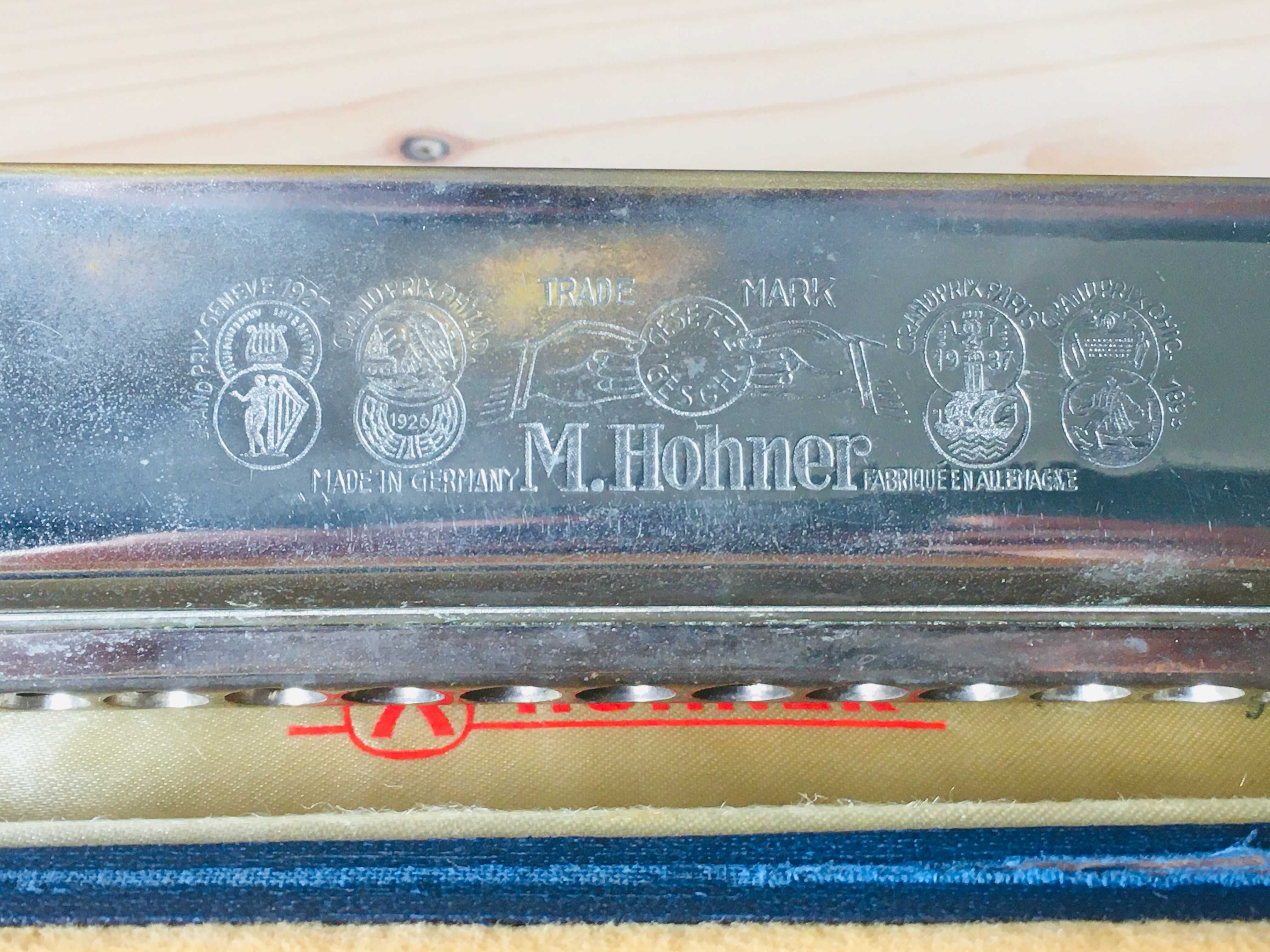 harmonijka ustna HOHNER Chromonika III stara ok 1950 roku