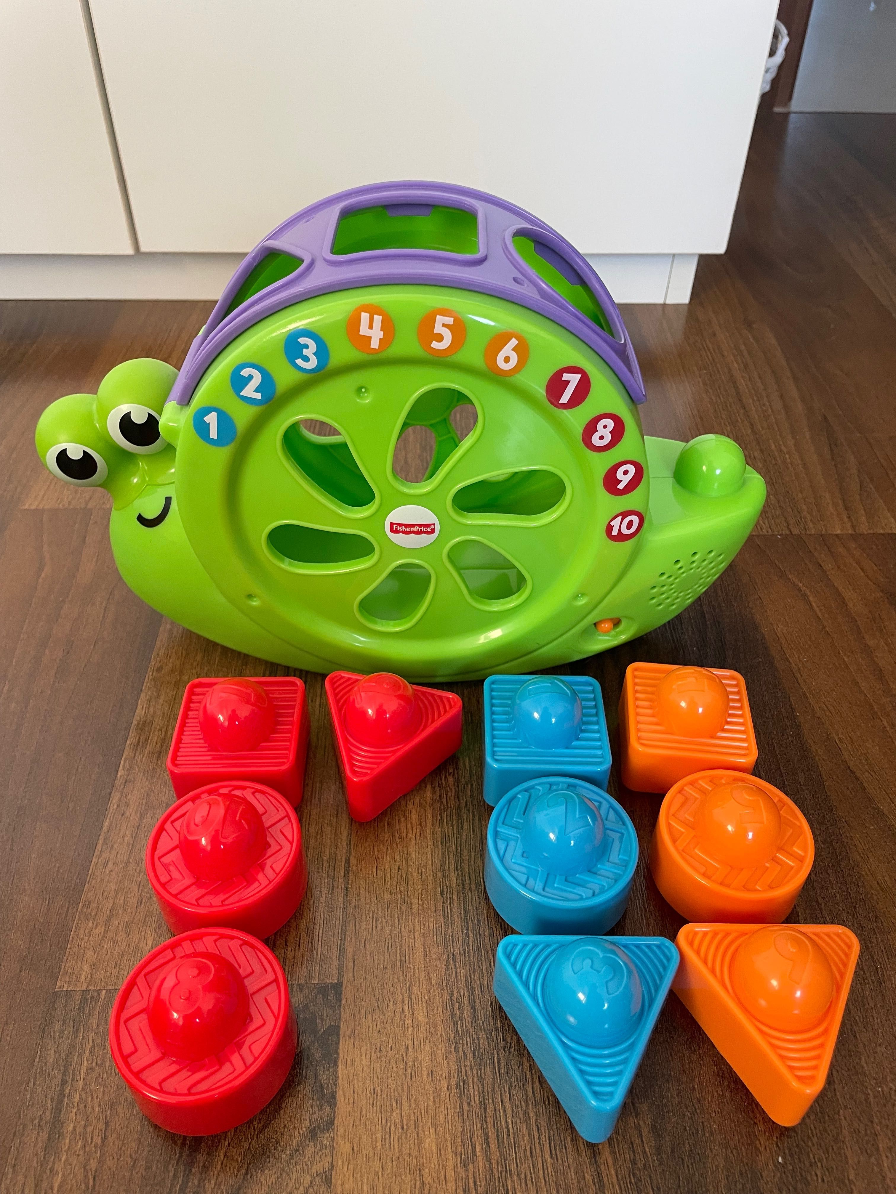 Fisher Price ślimak śpiewajàcy sorter jak nowy!