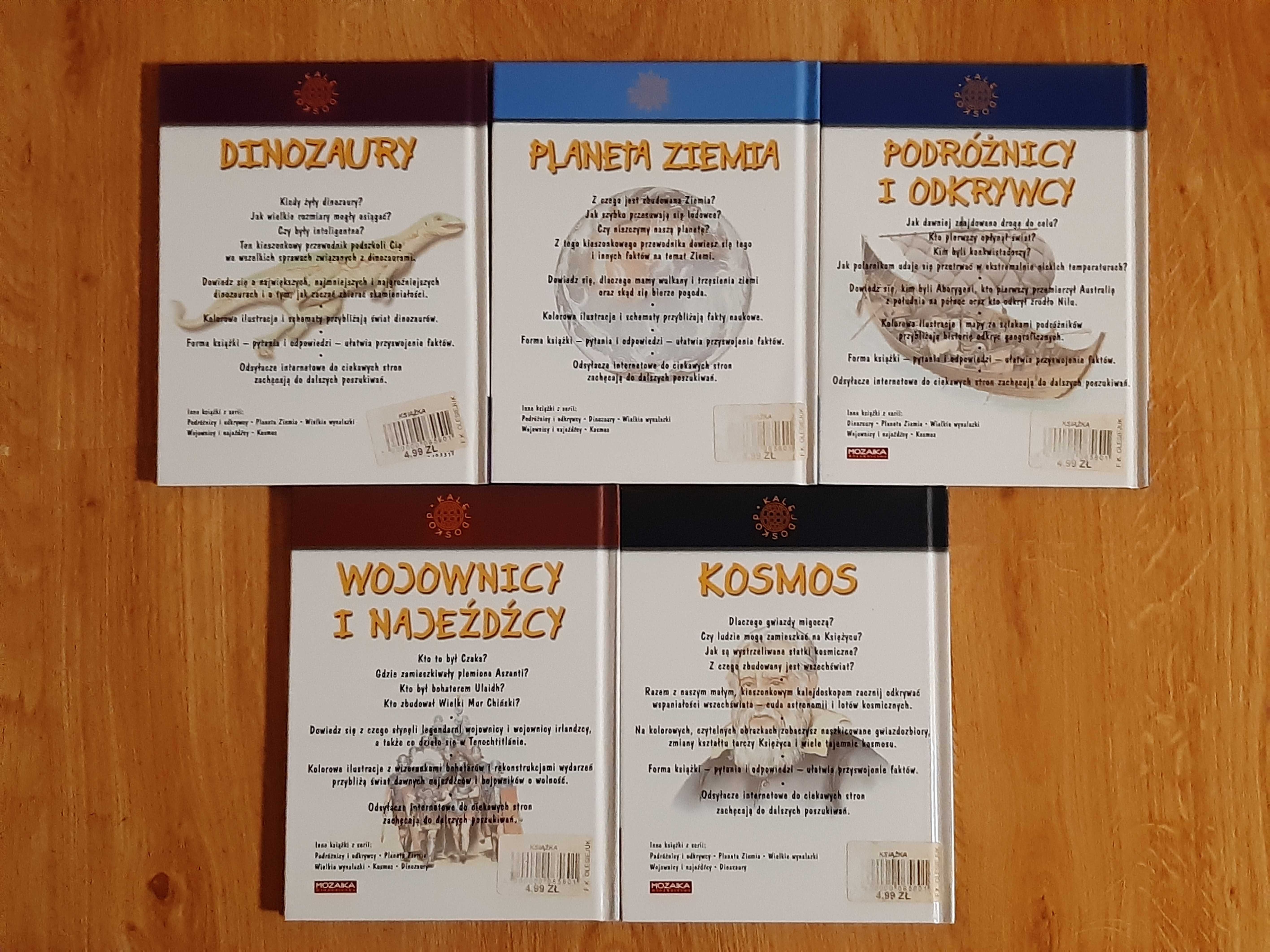 Kolekcja 5 albumów z serii Kalejdoskop wydawnictwa Mozaika